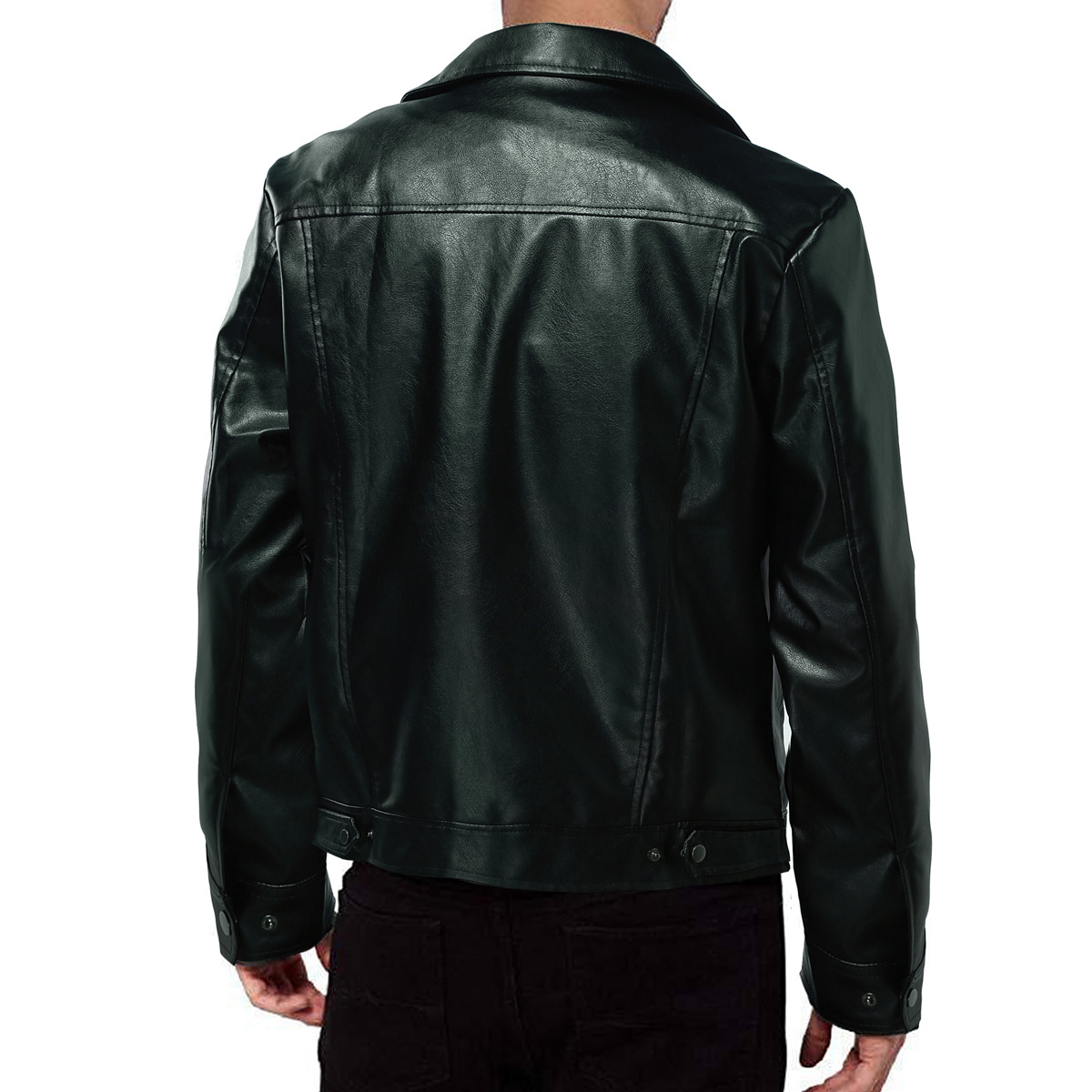 Neue PU 2024 Motorradjacke mit Lederkragen für Herren_voghion.com