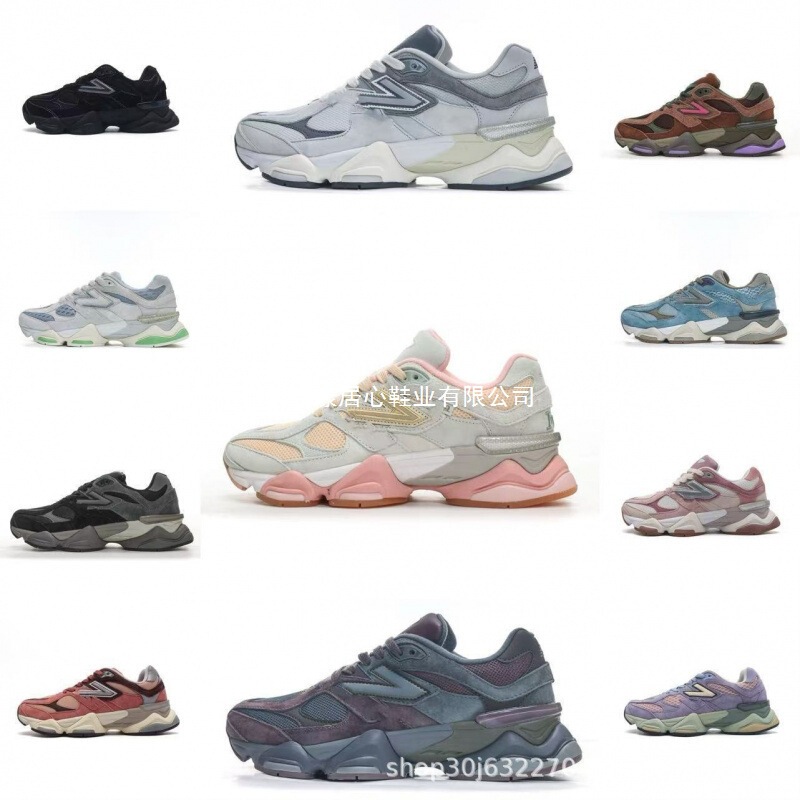 Putian Shoes Nb9060 Leather Mesh Suede Dad Shoes Non-Slip Wear-Resistant Men's and Women's Sports Running Shoes Breathable