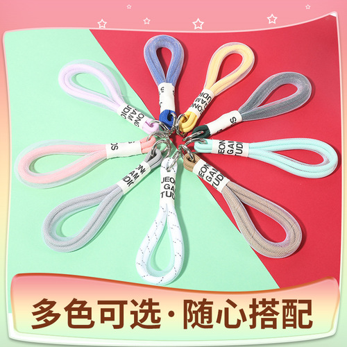 Ton bucket lanyard kettle cup large capacity fluorescent color sling schoolbag bucket mobile phone case fluorescent lanyard