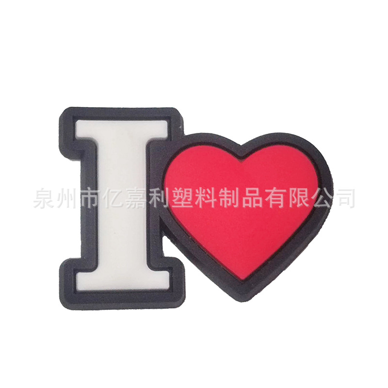 Rosa carta serie agujero zapatos Accesorios agujero zapatos DIY zapatos desmontables flor zapato hebilla al por mayor