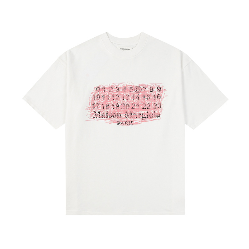 24SS 新デジタルパターンラウンドネックメンズとレディースのトレンディな半袖コットンカジュアル T シャツシリーズ|undefined