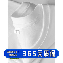 餐饮工作服T恤定制白色正肩圆领重磅纯棉短袖团建聚会班服文化衫