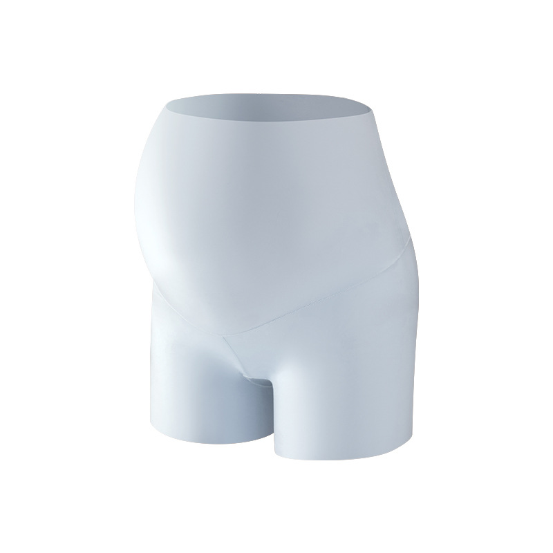 Pantalones de seguridad para mujeres embarazadas, seda de hielo suelta, leggings súper finos de verano, pantalones cortos antideslumbrantes, cintura alta, talla grande, refrescante