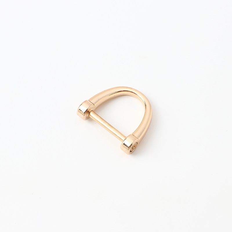 Hebilla Horseshoe en D para Bolsos 17mm de Aleación de Zinc Giratoria para Llaveros de Coche