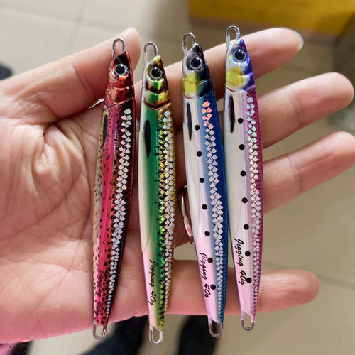 Wholesale of iron plate fishing gear, 3D printed fish scales, luminous belly, iron plate, lead fish, cod, bass, sea fishing iron plate bait