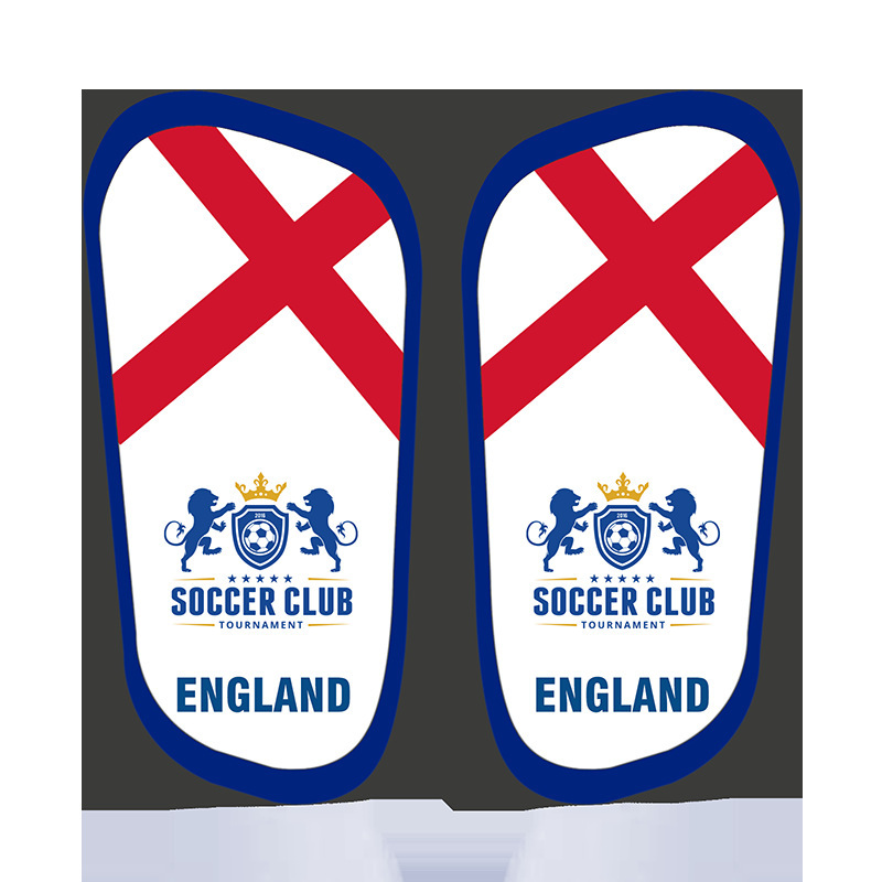 Tablero de piernas de fútbol de transferencia de sublimación 3D 2022 tema de la Copa del Mundo para adultos y niños equipo de protección de fútbol para personalizar