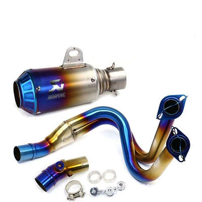 and Middle Sections, Motorcycle exhaust pipe - complete-set-c