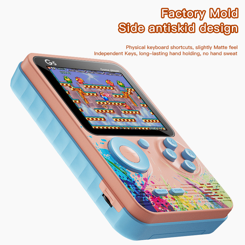 Consola de Juegos Portátil Retro G5 500 en 1 con Salida AV para Niños image 5