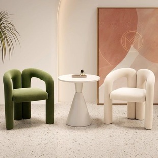 Modern Minimalist Beauty Salon Clothing Store Single Living Room Negotiation Table and Chair Combination Rest Area Reception Sofa