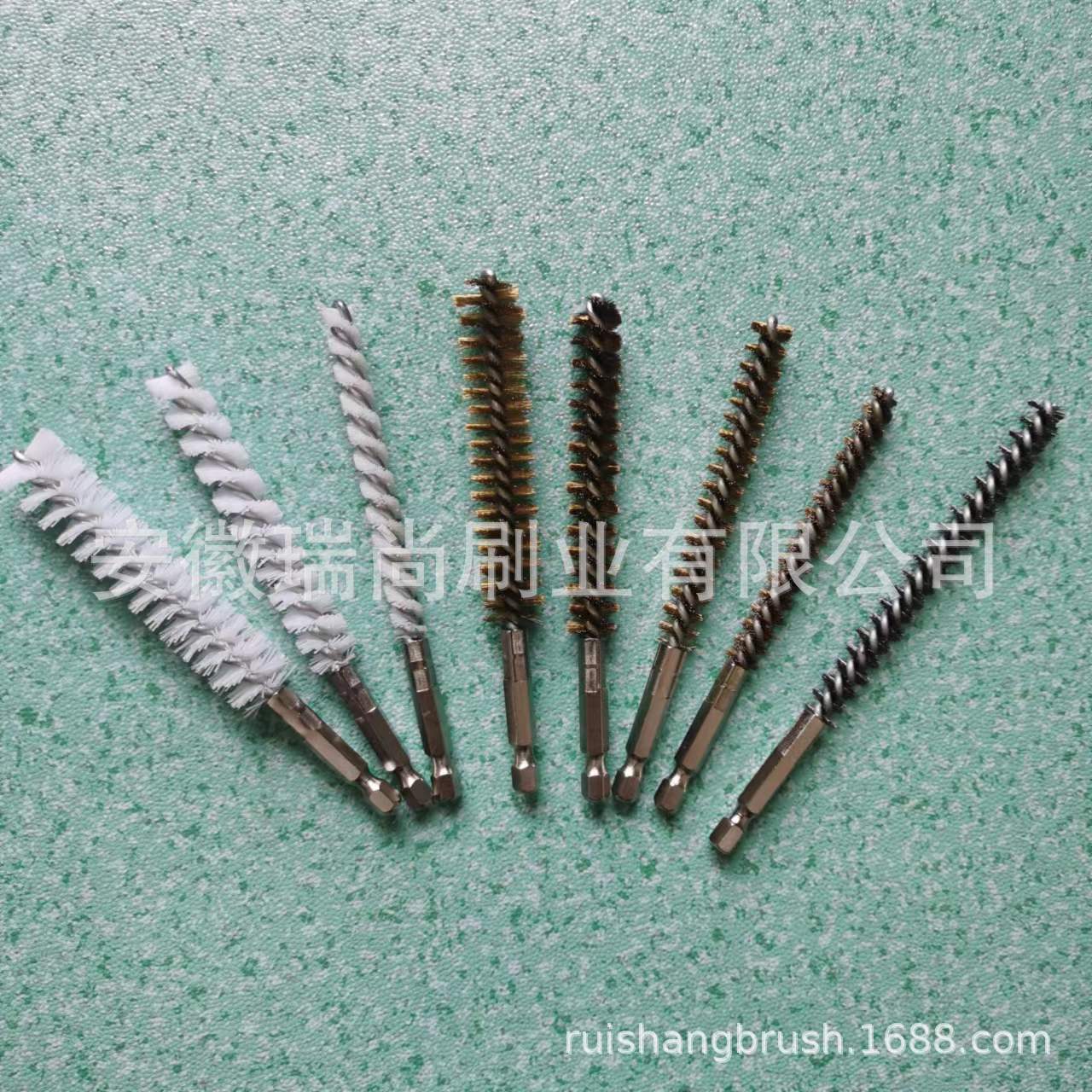 六角杆冷凝管刷冷凝器刷空调管清洗刷螺纹刷钢丝铜丝刷高效清洁