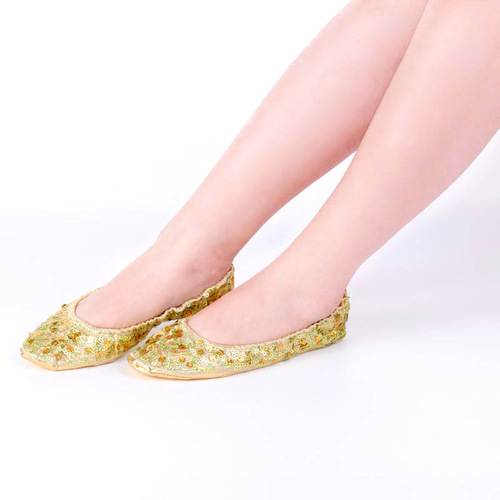 Belly dance shoes Indian dance shoes belly dance dance shoes women's practice shoes soft sole dance shoes sequined gold shoes