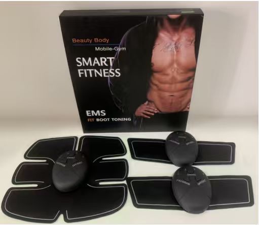 Parche de estimulación muscular abdominal, juego A (funciona con pilas AAA) - Versión en inglés