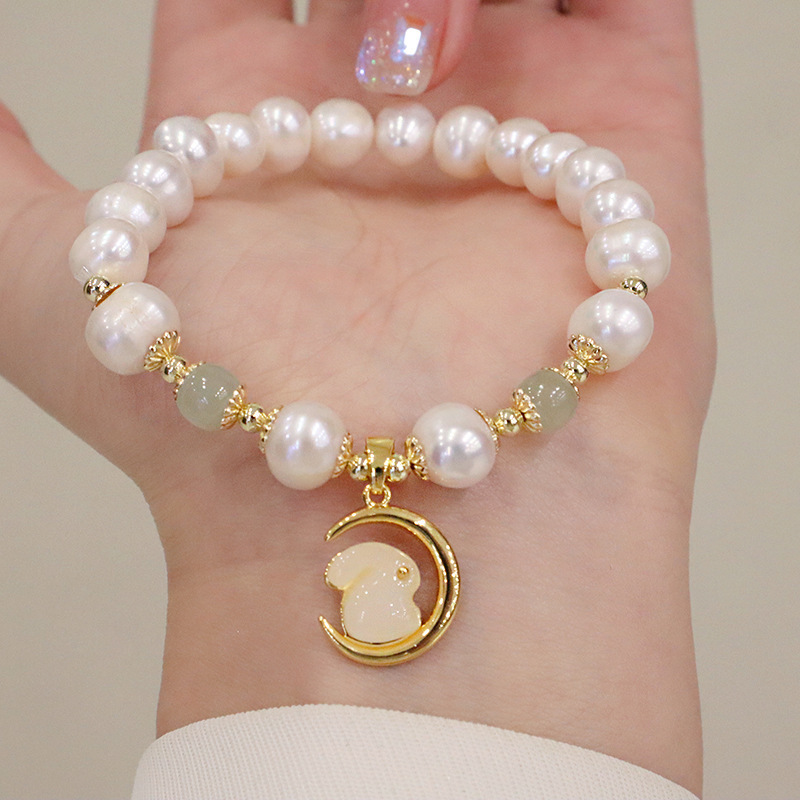 organic bracelet from pearl