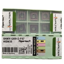 德国WALTER瓦尔特不锈钢铣刀片SNMX120512-F57 WSM35双面刃铣刀头