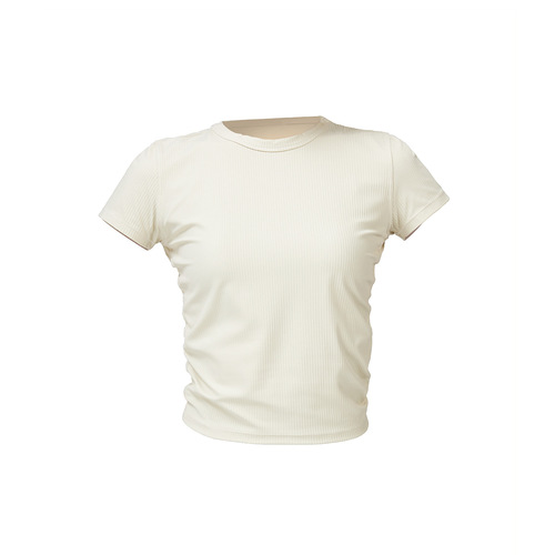 Lulu Yoga Fitness All *T Takes Women's Threaded Short-Sleeve Slim-Fit T-Shirt – Moisture-Wicking Top for Sports & Running