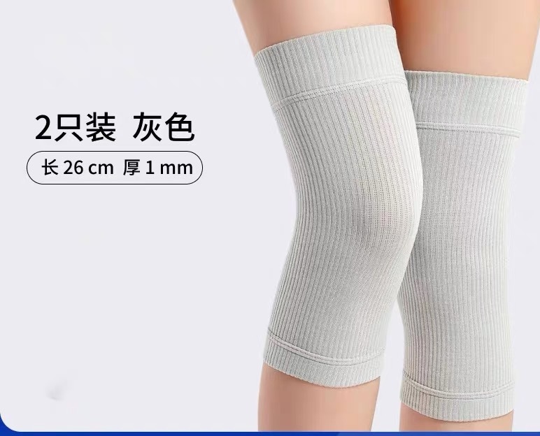 男性と女性の冷えた足を暖かく保つシルク膝プロテクター、夏用シームレス薄型防寒・滑り止めレッグプロテクター|undefined