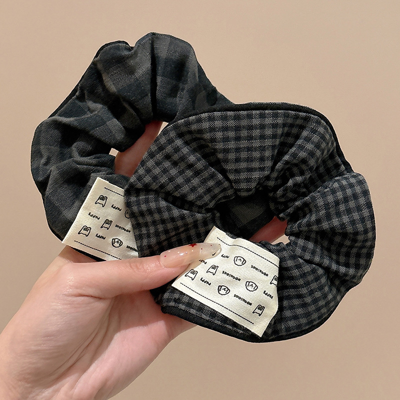 Tejido retrógrado anillo de cabello de intestino grueso feminino atado cabello cuerda de cabello de alta elasticidad correa bola cabeza cuerda adornamiento para el cabello