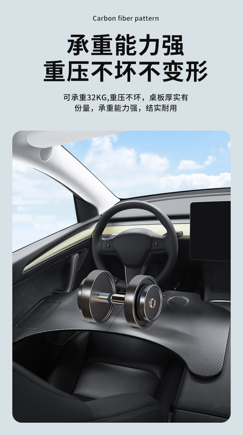 Suitable for Tesla Model Y/3 Car Foldableing Table Board Xiaopeng Ideal General Car Office Dining Table