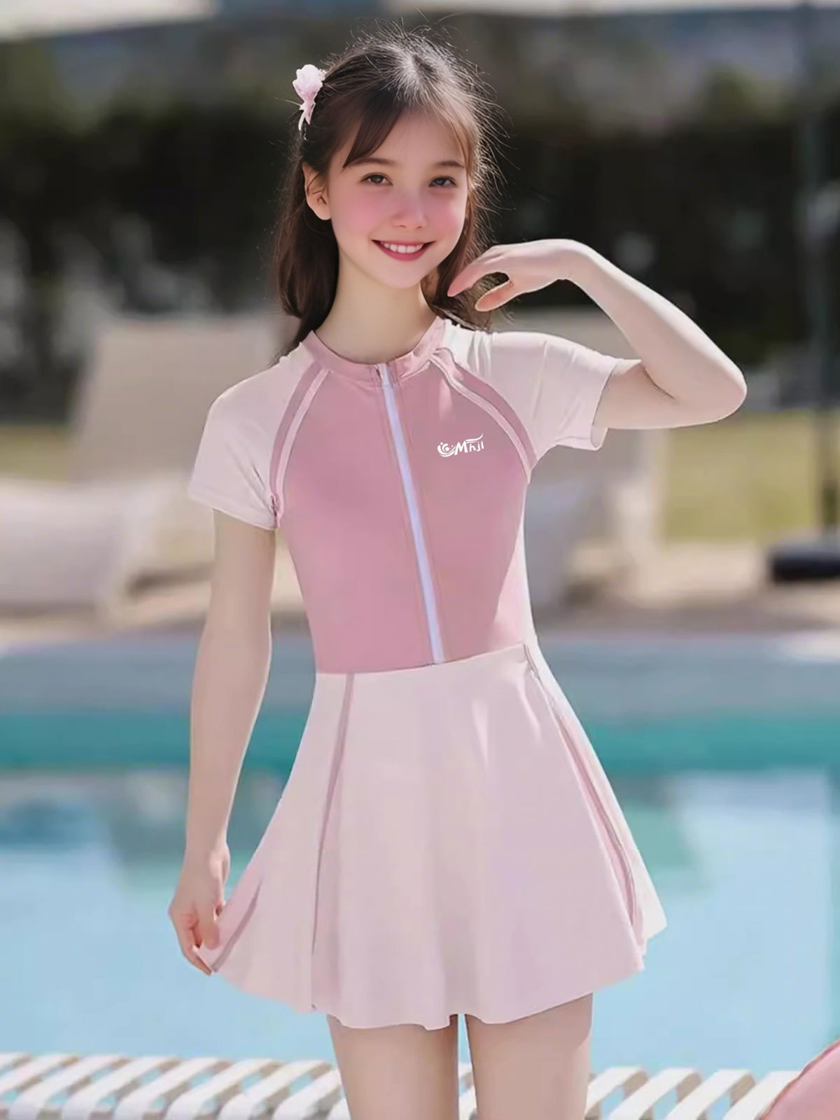 Traje de baño de una pieza para niños ropa de verano para niñas 2022 nuevos niños grandes y lindos niñas Princesa traje de baño de entrenamiento de secado rápido moda