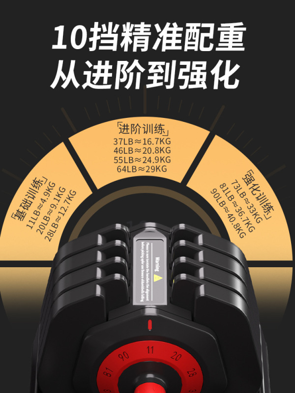 跨境双向可调节哑铃男士家用健身器材快速调重力量训练器厂家定制|undefined