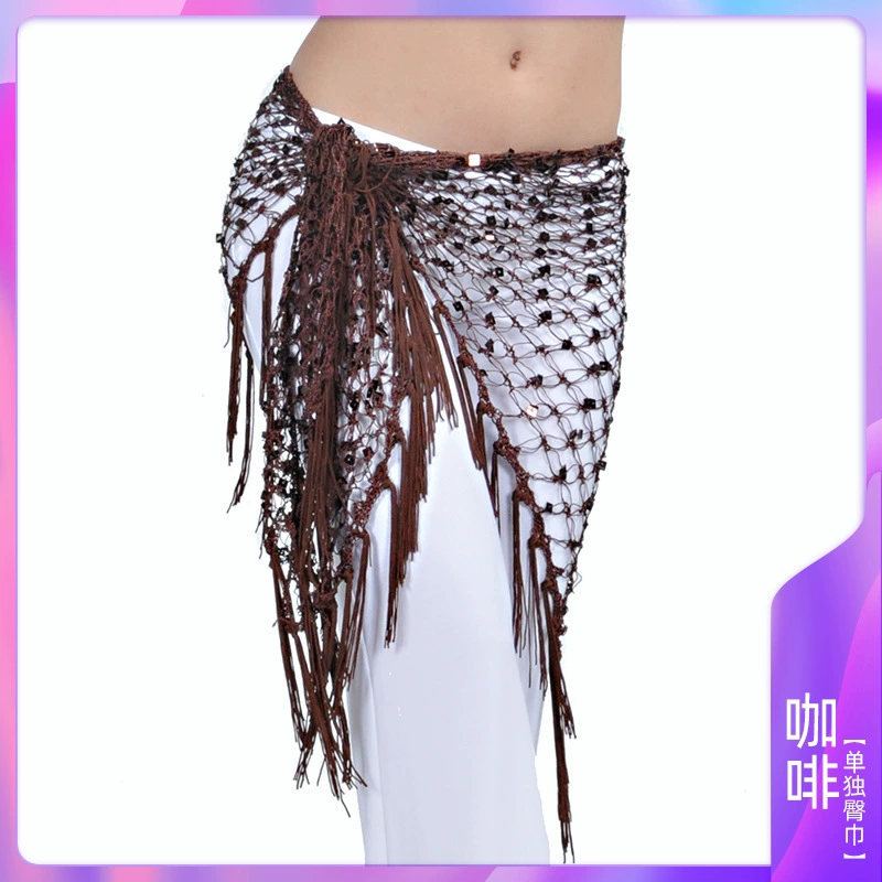 Треугольный шарф-шаль Belly Dance костюм для Belly Dance пояс для талии, хвостовой шарф сомбреро с бисером