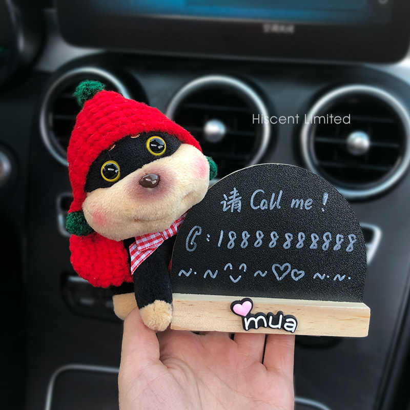 DIY abeja perro temporal placa de estacionamiento de automóviles muñecas