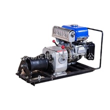 柴油汽油機3T5T3噸5噸皮帶牽引放線吊裝敷設電纜雙卷筒機動絞磨機