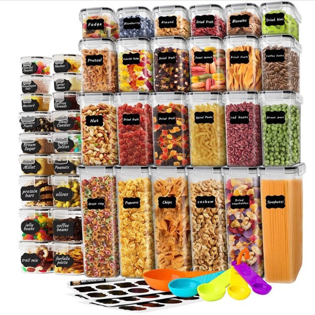 Fabricante suministro de caja de preservación de granos rectangular caja de sellado de plástico transparente caja de preservación de almacenamiento a prueba de humedad