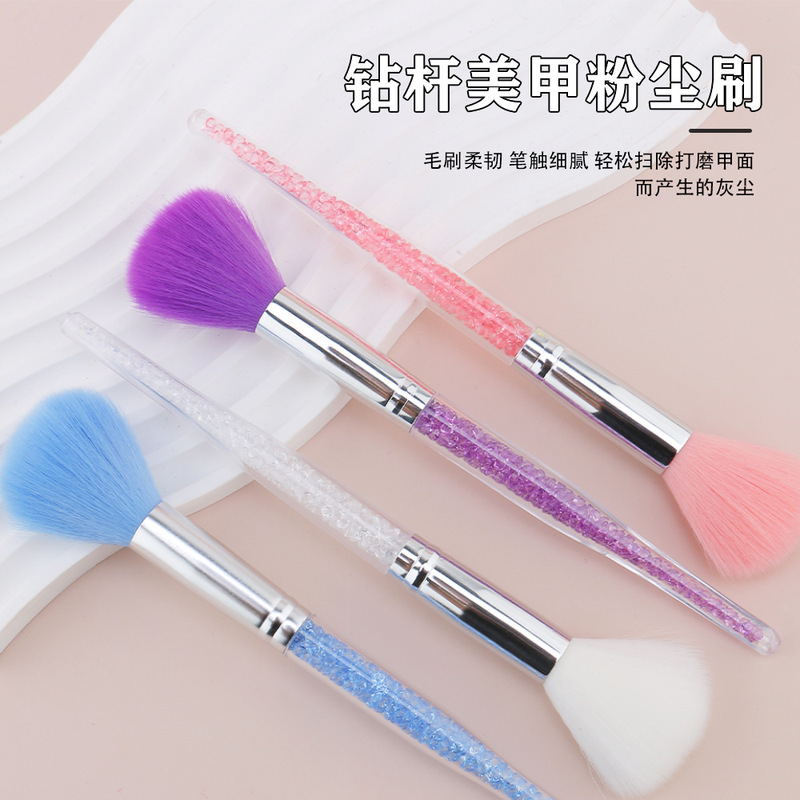New nail powder dust brush drill pipe 4 toner dust brush nail shop special nail cleaning brush round head dust brush New nail powder dust brush drill pipe 4 toner dust brush nail shop special nail cleaning brush round head dust brush