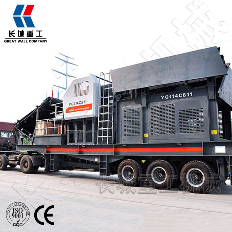 反击式移动破碎机价格 轮胎式移动破碎站 建筑垃圾破碎站