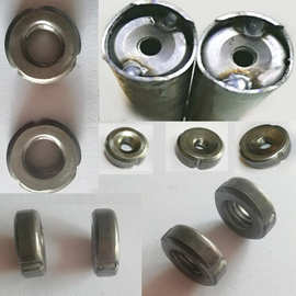 公英制管内圆螺母三沟内套牙铁镀镍圆管内塞螺母不锈钢管螺母