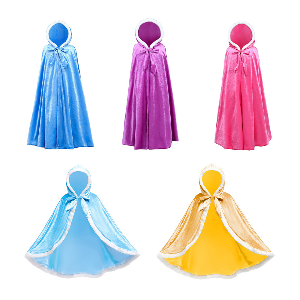 Christmas Girls Dress Halloween Kidsren's Cloak Frozen Elsa Cloak Snow White Baby Shawl