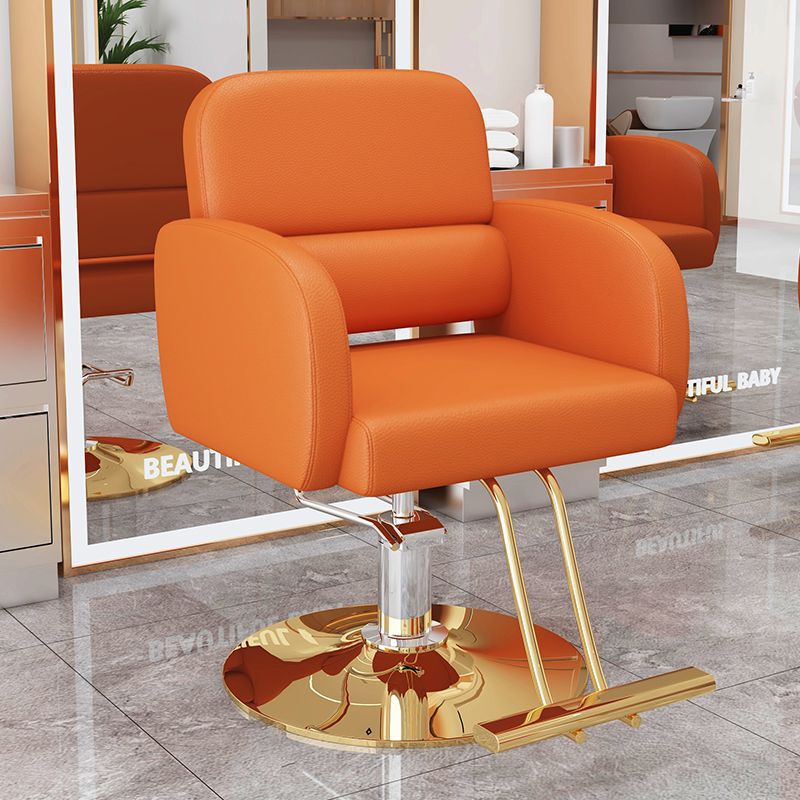 La nueva silla de peluquería simple e innovadora, la silla de peluquería teñida en permanente se puede levantar y levantar, la silla de peluquería giratoria, la silla de corte para el cabello