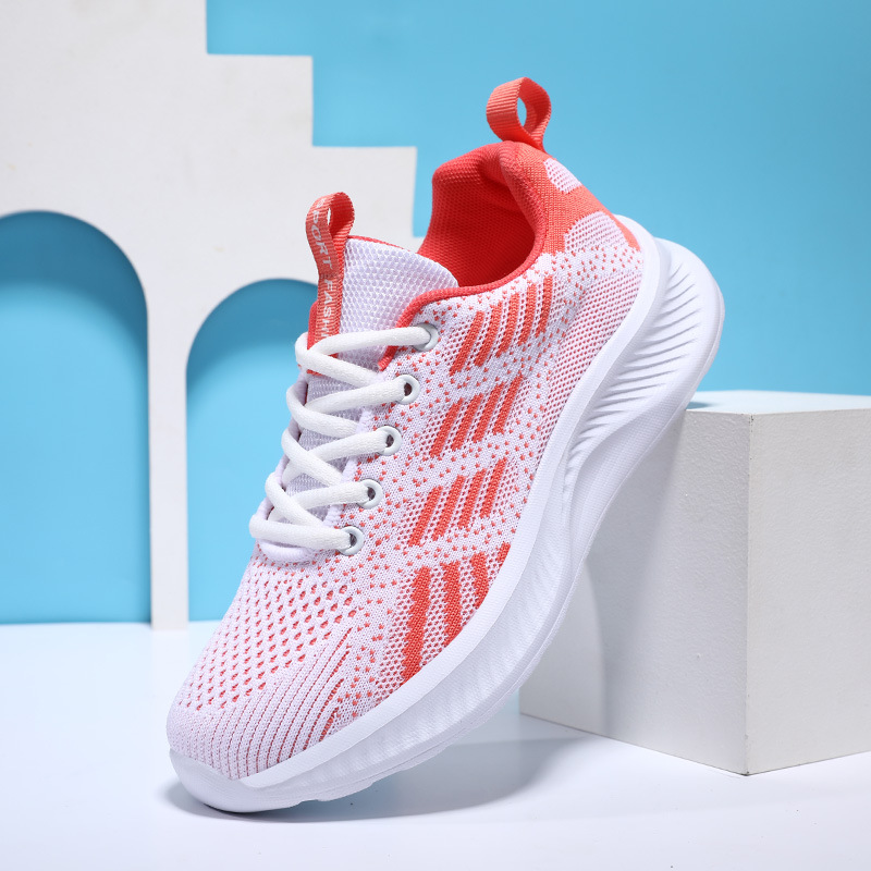 Blanco y Rojo 293 Malla Doble para Mujer