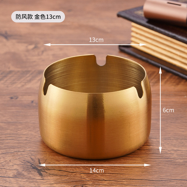 windproof ashtray stainless steel for hotel for commercial use