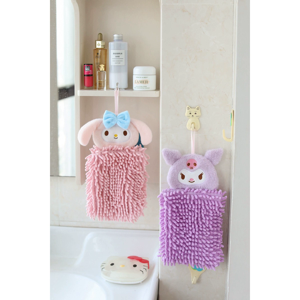 Мультяшная симпатичная собачка Cuolomi Yumani Meladiti Snowy кухонное полотенце для впитывания воды, может висеть на руке как шарф