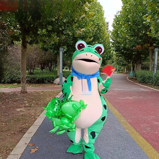 Lonely Frog Costume Tiktok Internet Celebrity Style Toad Spirit Gua Gua Inflatable Costume for People to Wear