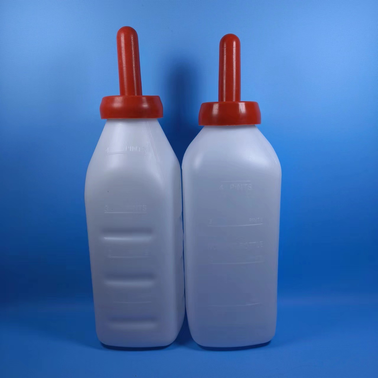 Tipo de exportación veterinaria 2 litros botella de alimentación de ternero botella de alimentación de vaca pezón engrosado botella de alimentación de ternero botella de alimentación de animales