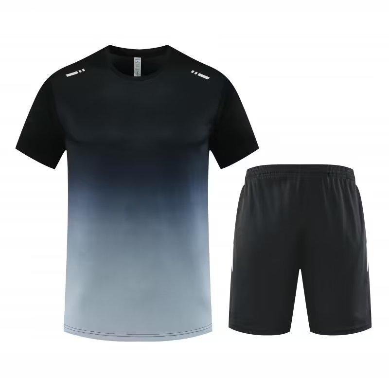 Transfronterizos ropa de secado rápido juego deportivo hombre camiseta de manga corta personalizada entrenamiento deportivo fitness Guangzhou ropa deportiva
