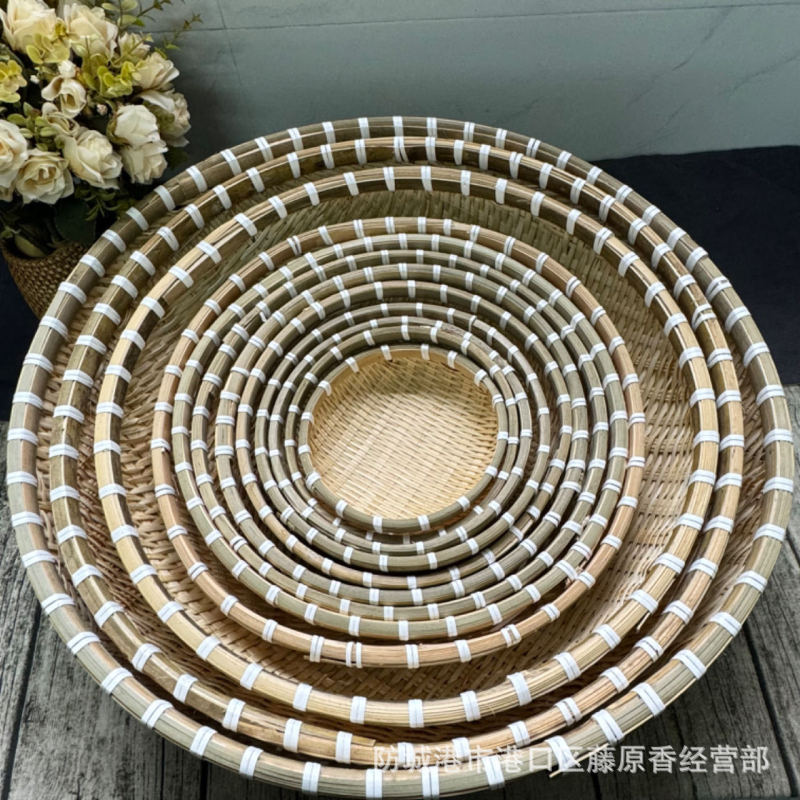 竹編み箕饅頭収納かご竹編み製品かご竹編みかごの野菜を洗って、水を切って米かごの果物かごの小さいかごを洗います。|undefined