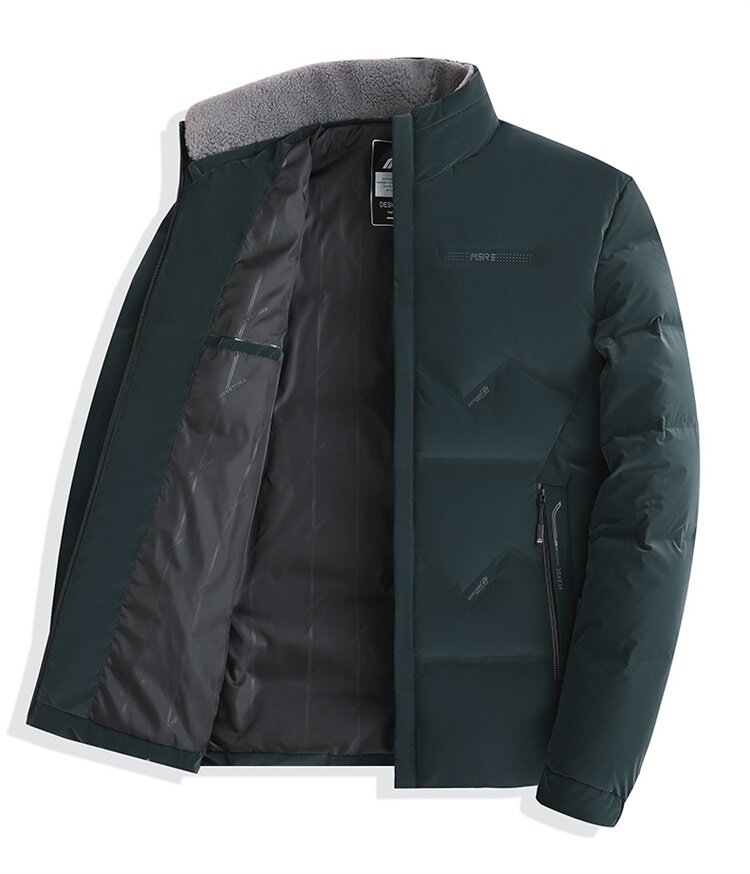 Piumino uomo invernale giacca in cotone con collo alto moda_voghion.com