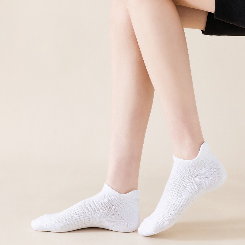 Meiks calcetines deportivos profesionales calcetines de corte bajo para hombres y mujeres fitness toalla inferior antideslizante resistente al desgaste barco deportivo Calcetines