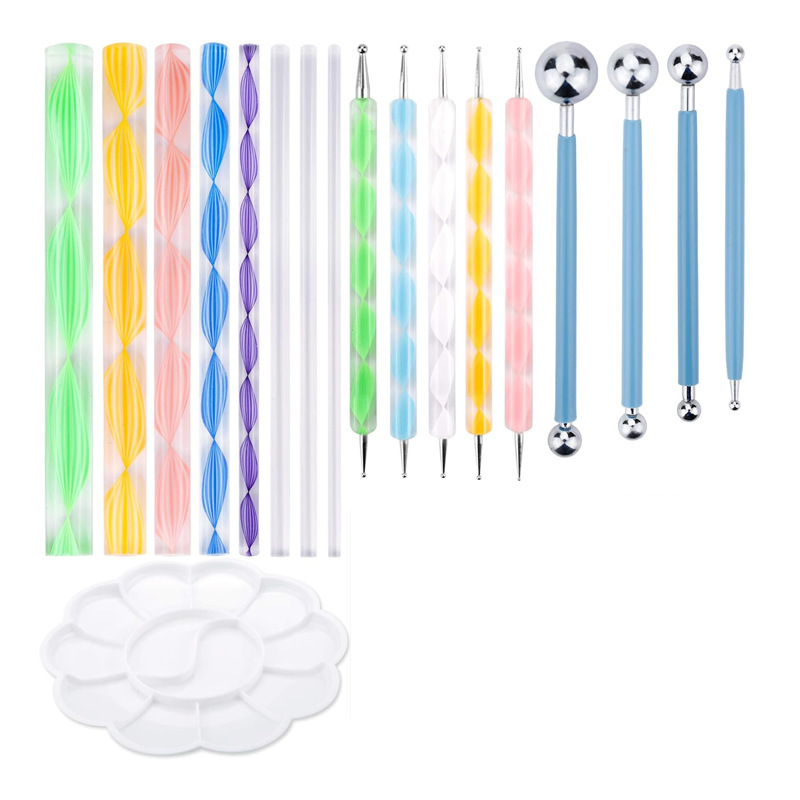 Amazon Mandala Tools suit Template Pencil Case Color Plate Dot Painting Artwork Creation Point Drill Pen