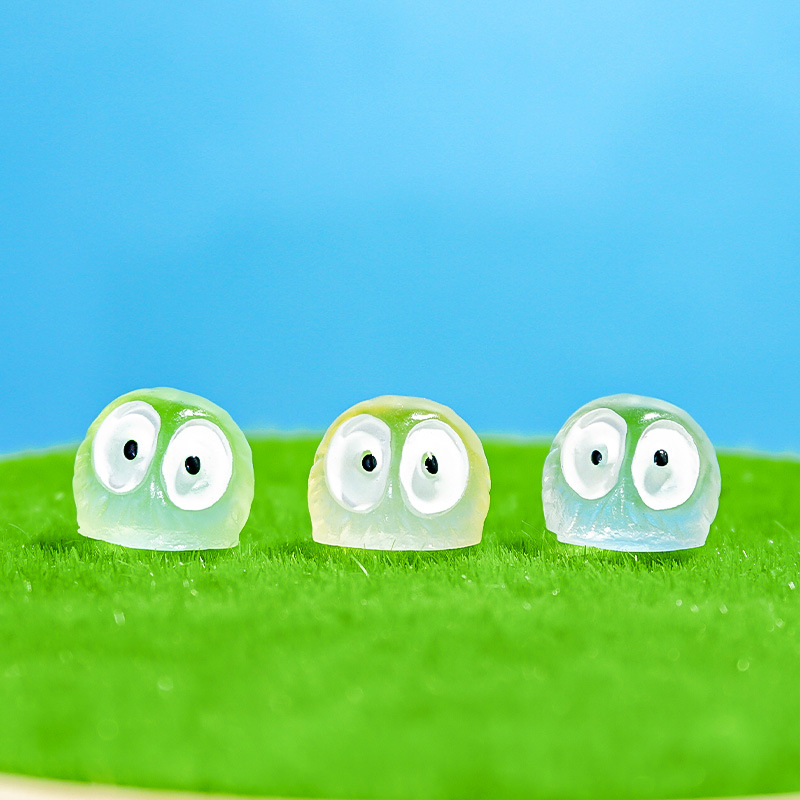 Color luminoso pequeñas briquetas negras muñecas artesanías de resina mini adornos micro paisajes accesorios de decoración de bricolaje