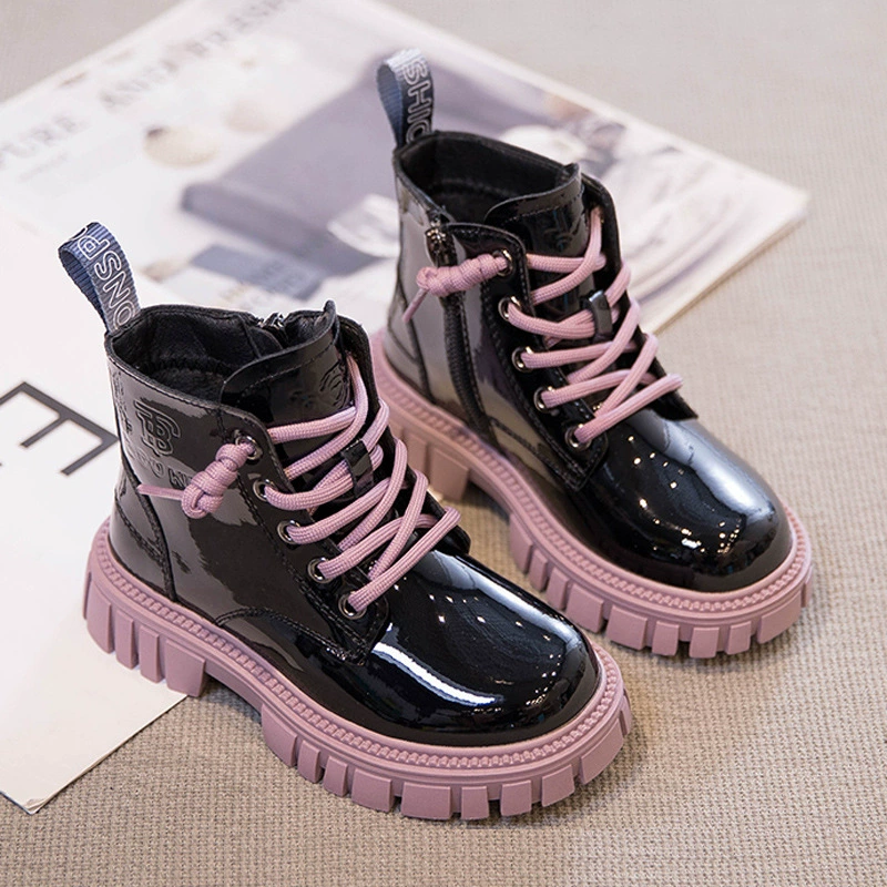 Martens, зимняя демисезонная обувь, теплые детские полусапожки, оптом