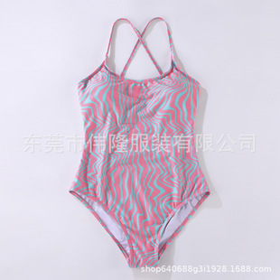 Cross-border new original design 2023 Europe and the United States sexy hollow strap nylon swimsuit