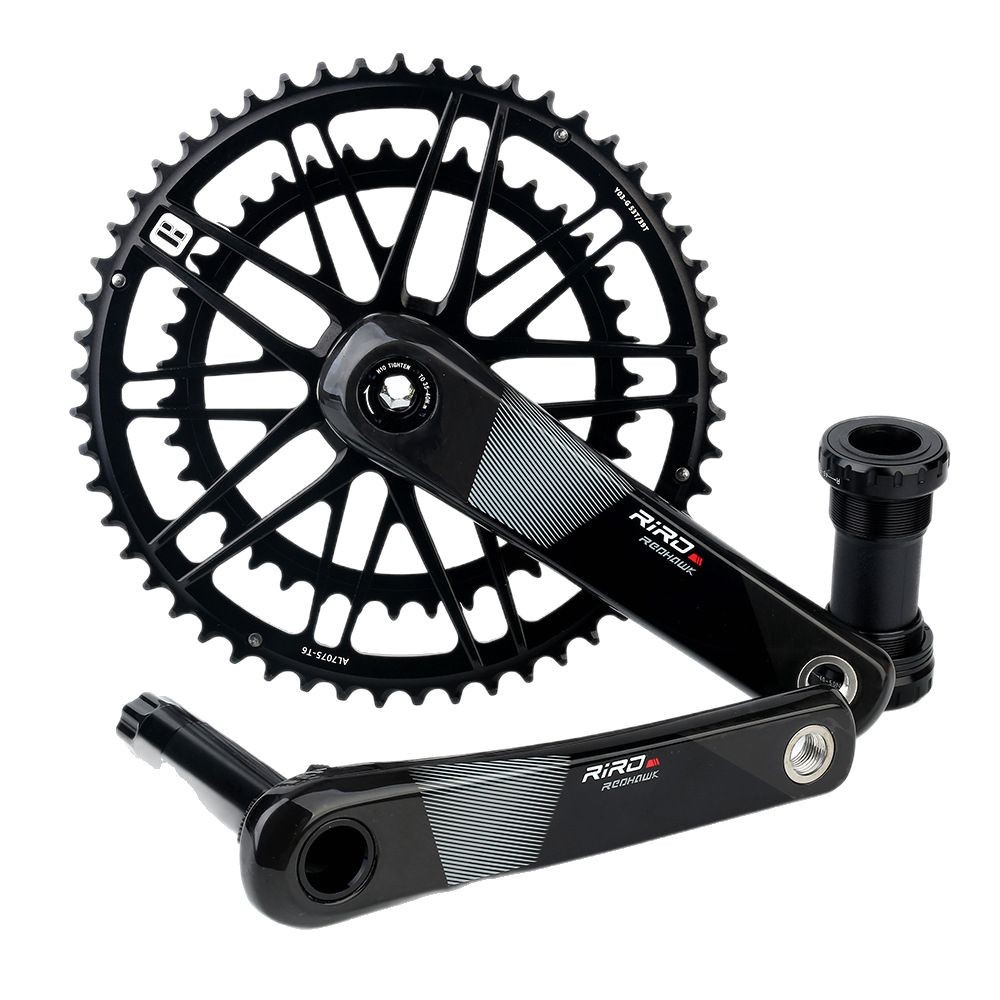 RIRO bicicleta de carretera fibra de carbono completa manivela diente placa plegable coche simple y doble placa recta montada GXP modificación Accesorios