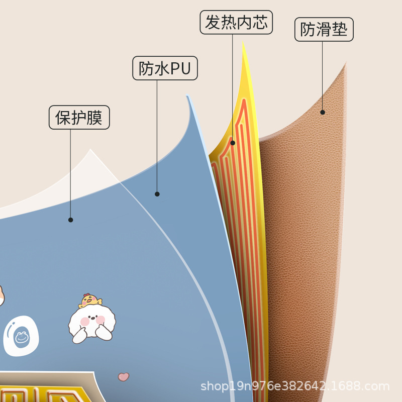 加熱マウスパッドの大きいサイズのテーブルの上の暖かさは学生寮で作業事務室のデスクの上の暖かさを書きます。|undefined