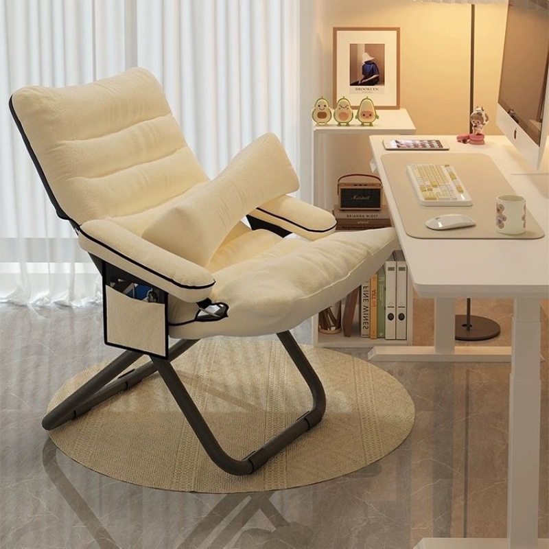 Hogar respaldo sofá perezoso silla dormitorio de estudiantes universitarios silla plegable silla de computadora de ocio sofá pequeño individual