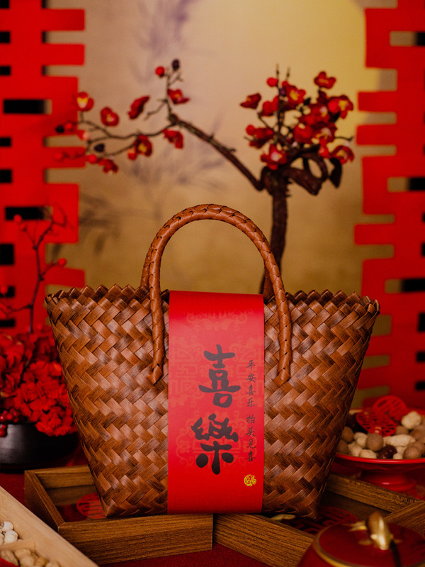 新しい中国風の結婚式の包装、ギフトバッグ、新築祝い、満月、中秋節のギフトボックス、結婚式のバスケット|undefined